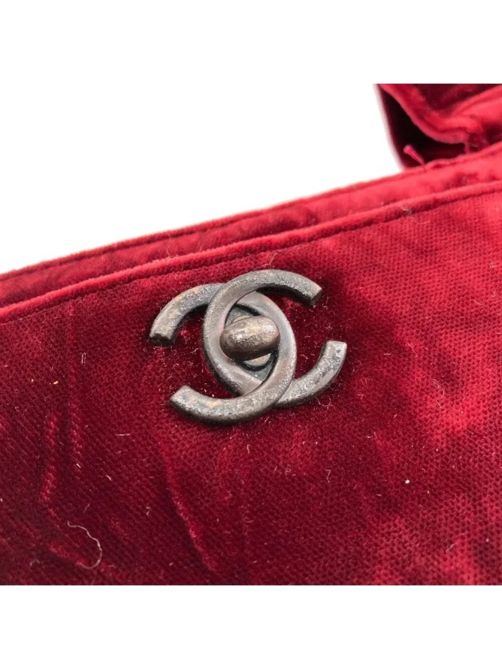 Chanel CC Logo Tote Velour